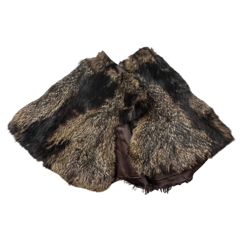 Women's Faux Fur Capelet - Brown